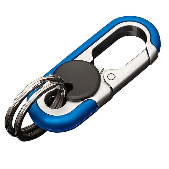 Men’s Car Key Chain Metal Snap Hook Carabiner Keychain Loss Heavy Duty Quick Release Swivel Belt Loop Key Ring Holde