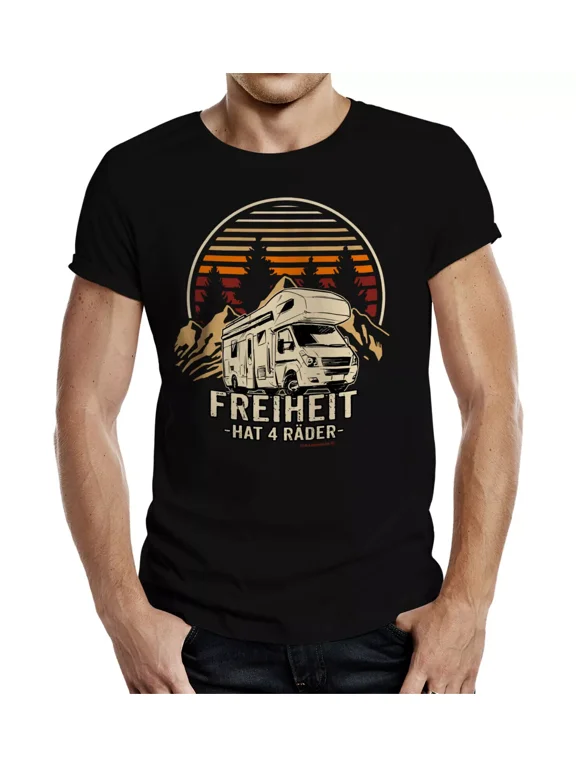 Men's Caravan - Freedom Hat 4 Wheels - Cadeaux for Men Fun-Shirts