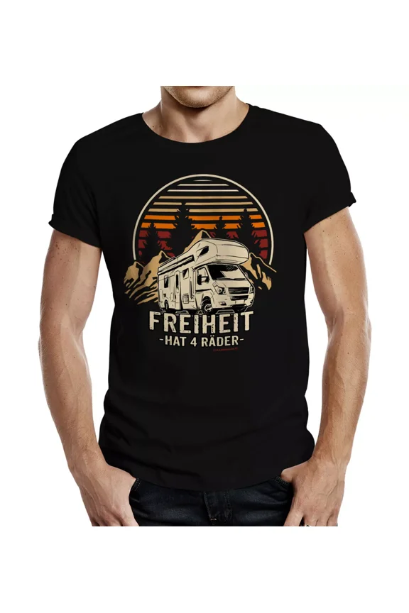 Men's Caravan - Freedom Hat 4 Wheels - Cadeaux for Men Fun-Shirts