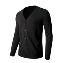 Men's Cardigan Sweater V Neck Casual Soft Long Sleeve Button Down Knitted Winter Sweater