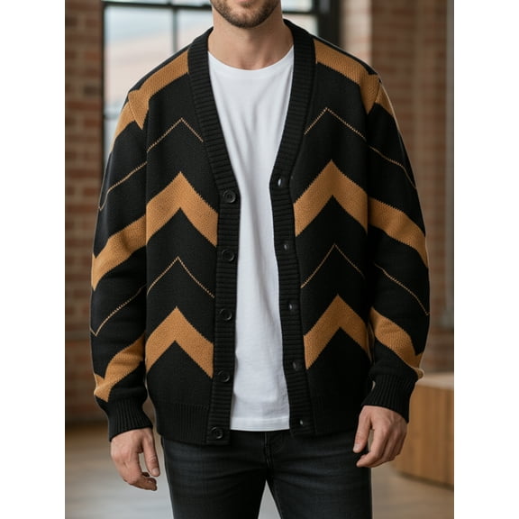 Men's Cardigan Sweaters Casual Soft Knitted Button up Sweater