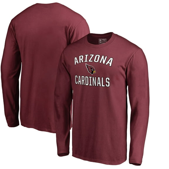 Men's Cardinal Arizona Cardinals Victory Arch Long Sleeve T-Shirt