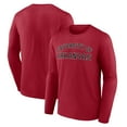 thumbnail image 1 of Men's Cardinal Arkansas Razorbacks School Name Long Sleeve T-Shirt, 1 of 3