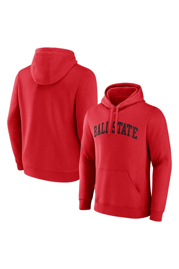 Men's Cardinal Ball State Cardinals Arch Pullover Hoodie