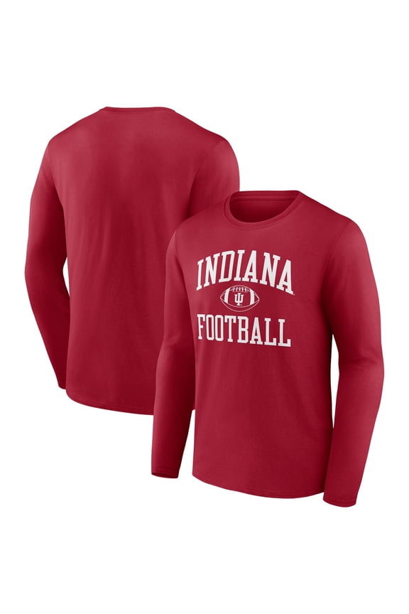 Men's Cardinal Indiana Hoosiers Neutral Zone Team Long Sleeve T-Shirt