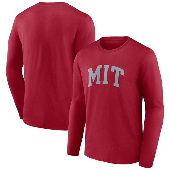 Men's Cardinal MIT Engineers Arch Long Sleeve T-Shirt