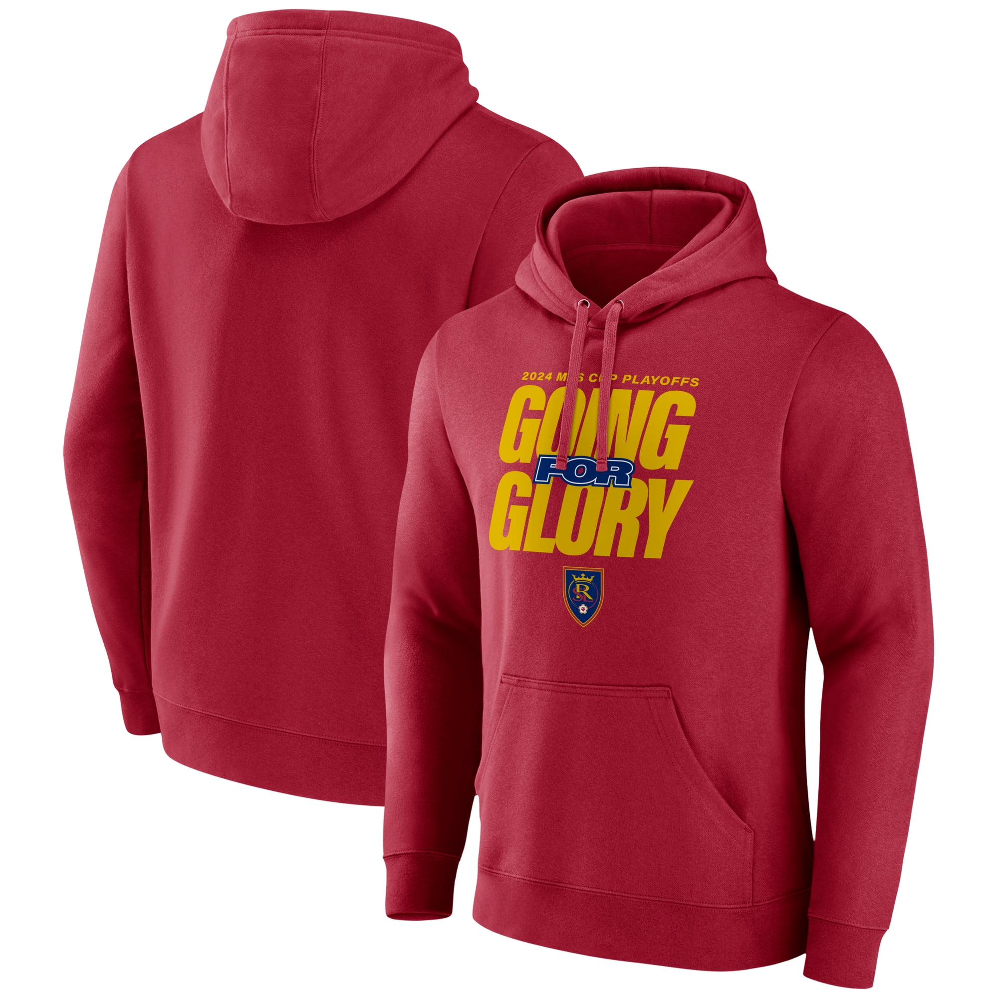 Men's Cardinal Real Salt Lake 2024 MLS Cup Playoffs Pullover Hoodie