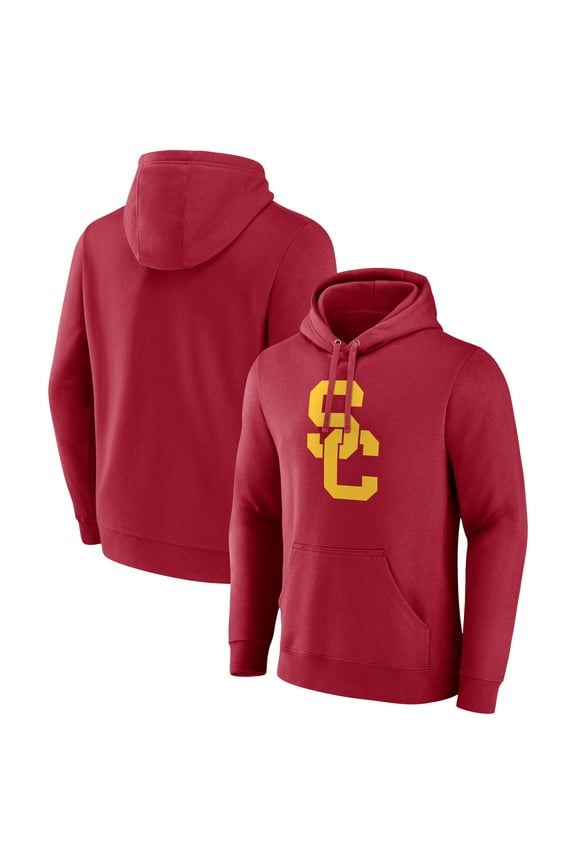 Men's Cardinal USC Trojans Logo Pullover Hoodie