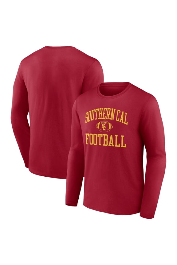 Men's Cardinal USC Trojans Neutral Zone Team Long Sleeve T-Shirt