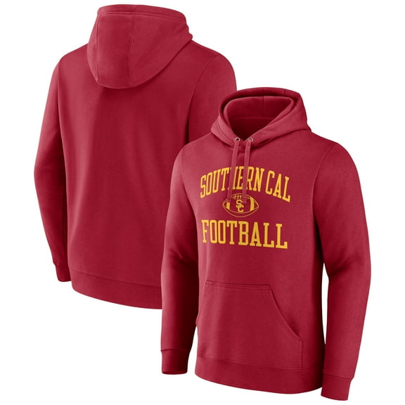 Men's Cardinal USC Trojans Neutral Zone Team Pullover Hoodie
