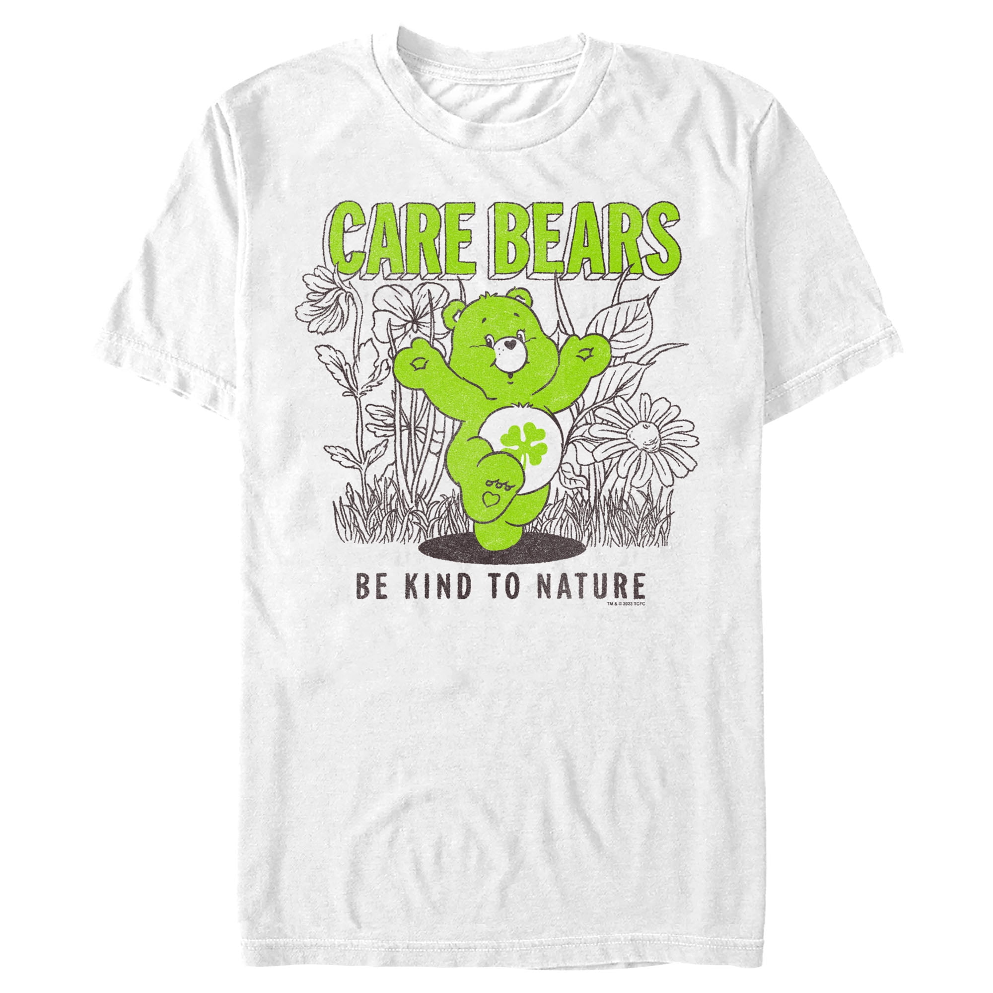 Men's Care Bears Be Kind to Nature Good Luck Bear Graphic T-Shirt