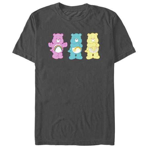 Men's Care Bears Bears Trio  Graphic Tee Charcoal Small