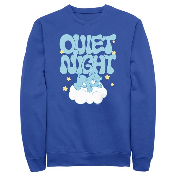 Men's Care Bears Bedtime Bear Quiet Night  Sweatshirt