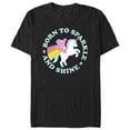 thumbnail image 1 of Men's Care Bears Born to Sparkle and Shine Cheer  Graphic Tee Black 3X Large, 1 of 5