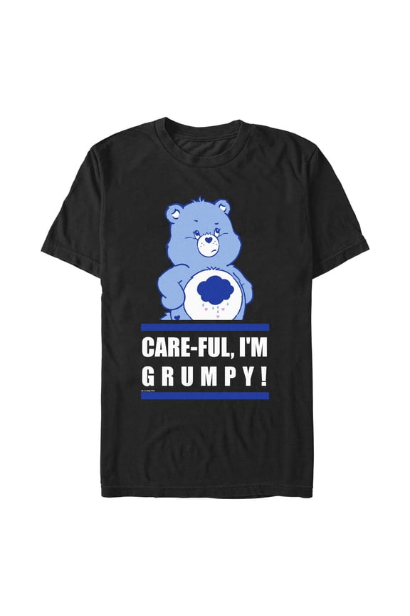 Men's Care Bears Care-Ful, I'm Grumpy! Graphic Tee Black Large