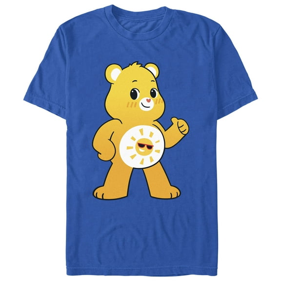 Men's Care Bears Cool Funshine Graphic Tee Royal Blue X Large