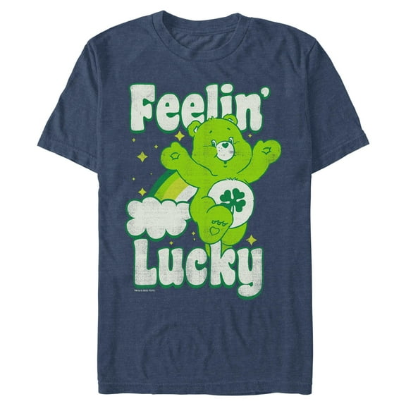 Men's Care Bears Distressed Feelin Lucky  Graphic T-Shirt