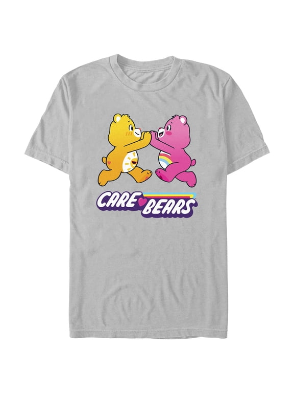 Men's Care Bears Excited Bears Graphic Tee Silver X Large