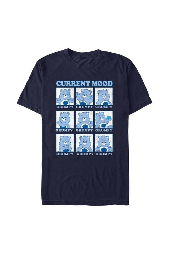 Men's Care Bears Grumpu Current Mood Portraits Graphic T-Shirt