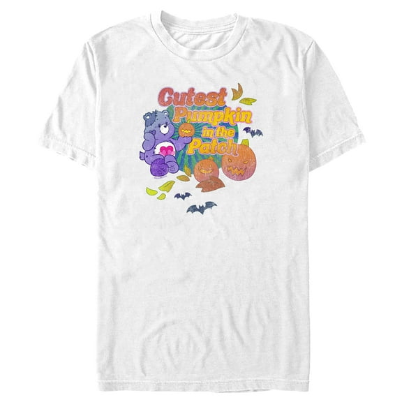Men's Care Bears Harmony Bear Cutest Pumpkin in the Patch  Graphic T-Shirt