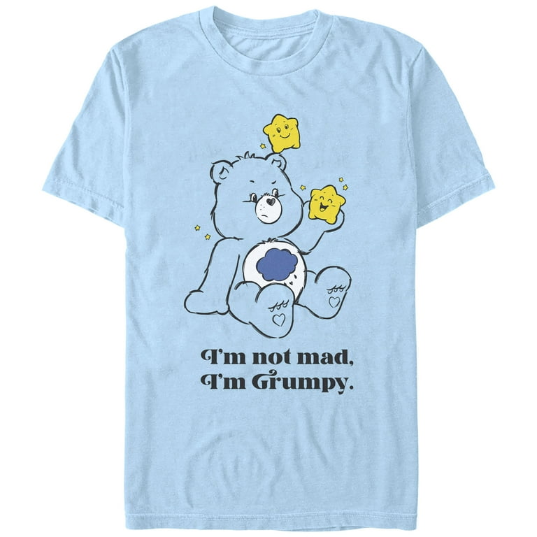 Men's Care Bears I'm Not Mad I'm Grumpy Graphic Tee Light Blue