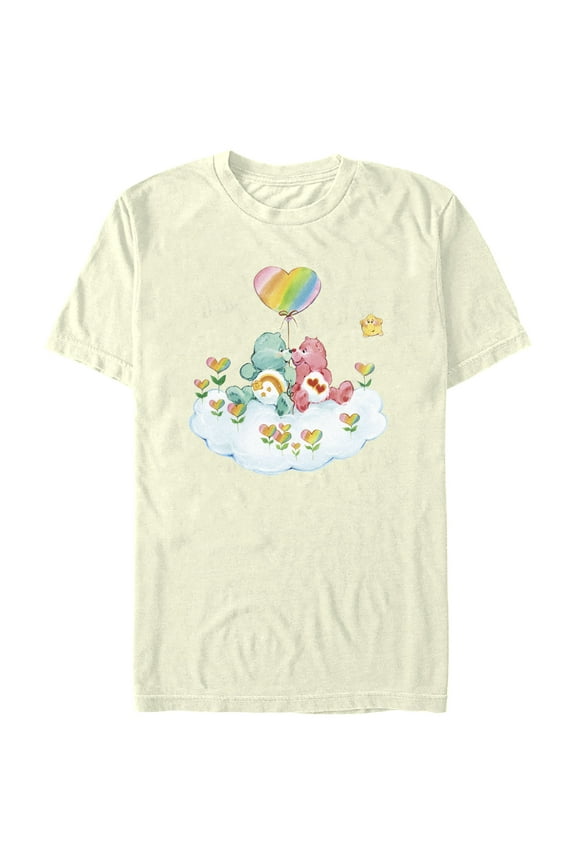 Men's Care Bears Nose Kiss Bears Graphic Tee Beige Medium