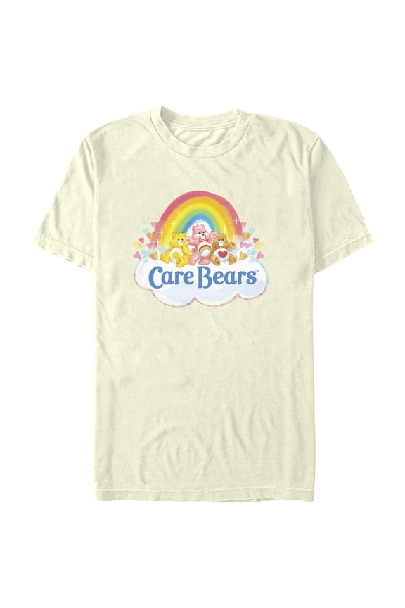 Men's Care Bears Rainbow Bears Graphic Tee Beige X Large