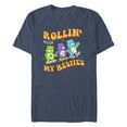 thumbnail image 1 of Men's Care Bears Rollin' With My Besties Graphic Tee Navy Blue Heather Small, 1 of 4