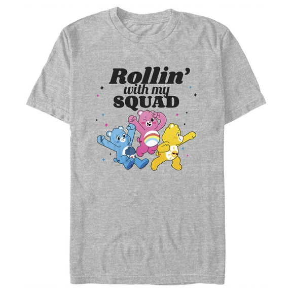 Men's Care Bears Rollin' With My Squad  Graphic Tee Athletic Heather 2X Large