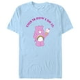 thumbnail image 1 of Men's Care Bears This is How I do It Cheer  Graphic Tee Light Blue X Large, 1 of 4
