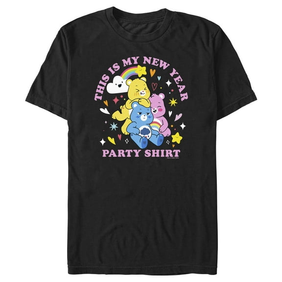 Men's Care Bears This is My New Year Party Shirt Graphic T-Shirt