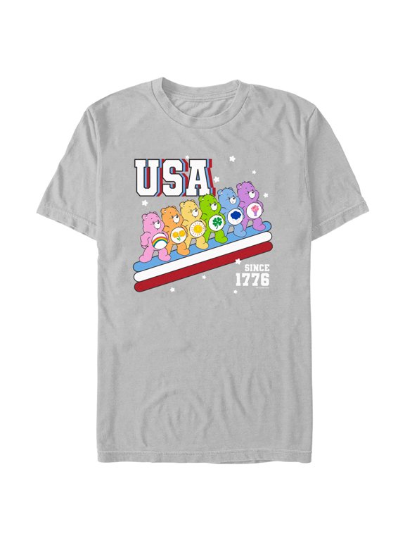 Men's Care Bears USA Crew Since 1776 Graphic T-Shirt