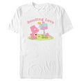 thumbnail image 1 of Men's Care Bears Valentine’s Day Sending Love Graphic Tee White Small, 1 of 5
