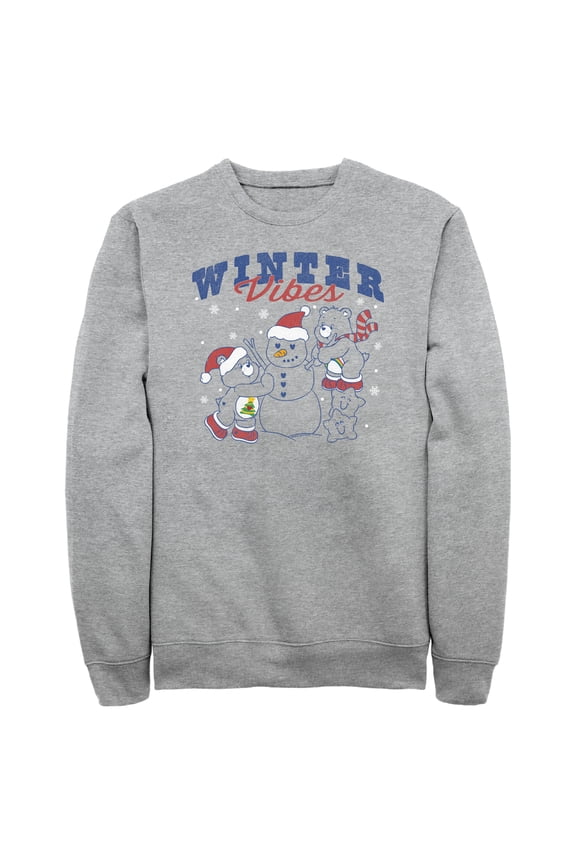 Men's Care Bears Winter Vibes  Sweatshirt Athletic Heather Large