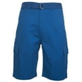 thumbnail image 1 of Men's Cargo Belted Shorts Casual Cargo Utility Pockets Lightweight Short, Navy, 40, 1 of 5