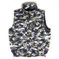 thumbnail image 1 of Men's Cargo Camo Vest Zip-up Pockets Hunting Tactical Oscar Sports White Grey L, 1 of 2
