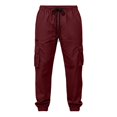 thumbnail image 1 of Men's Cargo Jogger Pants Elastic Waist Multi-Pocket Utility Casual Work pants, 1 of 6