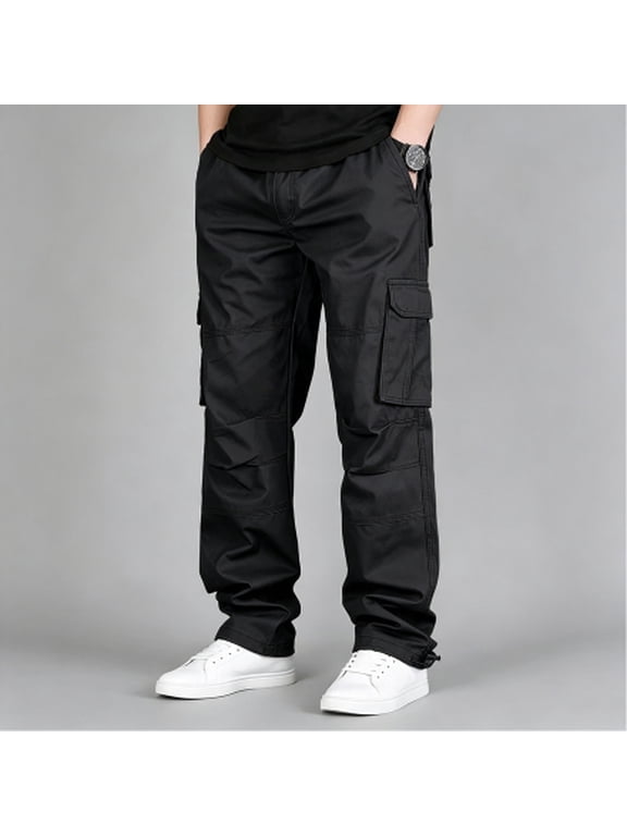 Men's Cargo Pants 6 Pocket UPF 50+ Lightweight Tapered Outdoor Work Pants S-XXL