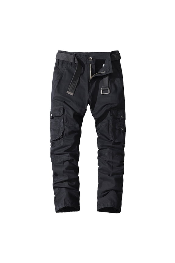 Men's Cargo Pants Bane Pants with Memory Twill Work Big Work Clothes for Men Heavy for Men Mens S Outdoor Cargo Baggy with Pockets Relaxed Fit Male Pure Casual Black L