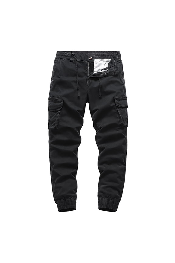 Men's Cargo Pants Boy Outdoor for Men Pants Outdoor Apparel Foam Star Cargo Sweatpants for Men Boy Work Work Shuffle Hiking Mens Slim Fit Solid Color Drawstring Business Black 38