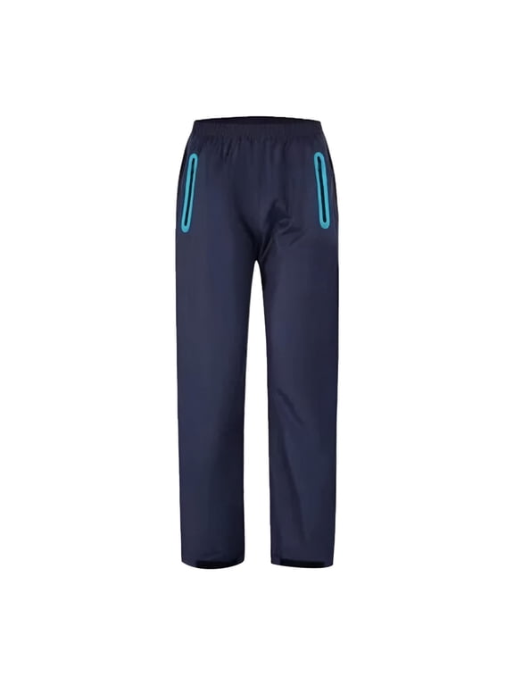 Men's Cargo Pants Breathable Overpants Lightweight Neutral Adult Outdoor Work Functional Thin Double Layer Rain