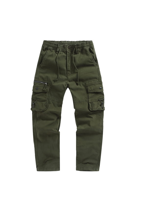 Men's Cargo Pants Casual Workout Joggers Relaxed Fit Outdoor Hiking Work Pant with Multi Pockets