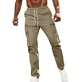 thumbnail image 1 of Men's Cargo Pants Comfortable Pants Men's Slim Fit Cargo 4 1 S Work for Men Men Mens Denim Outdoor for Boy Boy 12 Relaxed Fit Sport Khaki XL, 1 of 9