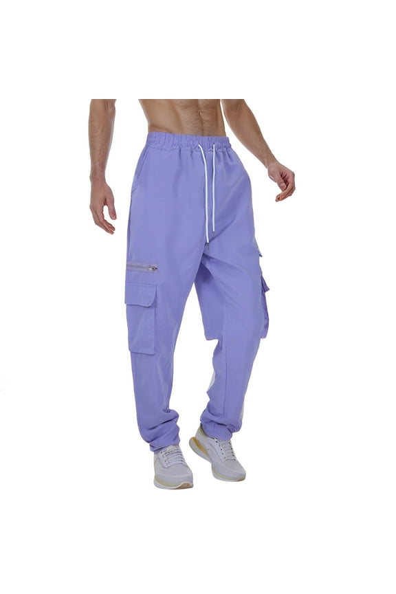 Men's Cargo Pants Comfortable Pants Men's Slim Fit Cargo 4 1 S Work for Men Men Mens Denim Outdoor for Boy Boy 12 Relaxed Fit Sport Purple 3XL