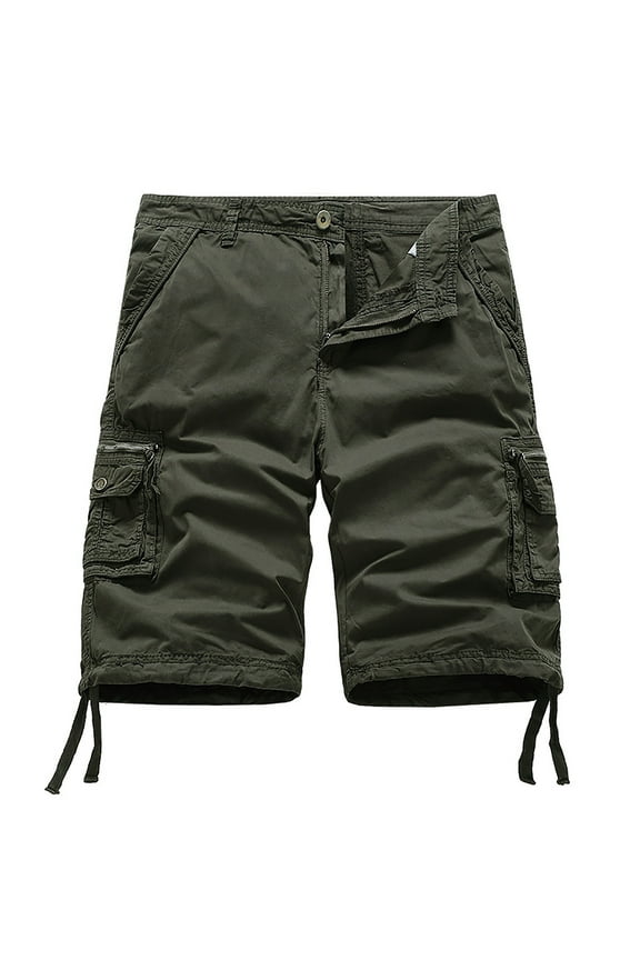 Men's Cargo Pants Convertible Cargo Pants 1 Year Memory Boy Star Apparel Size Open Mens Comfortable Memory Foam Mechanic Foam Big Mens Solid Color Personality Design Fashion Solid Green 40