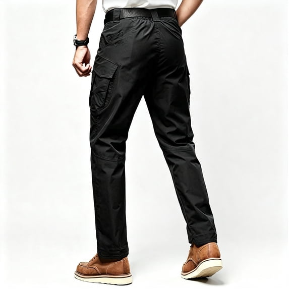 Men's Cargo Pants Elastic Waistband Functional Outdoor Work Pants S‑XXL