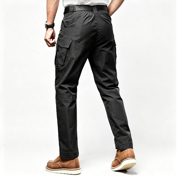 Men's Cargo Pants Elastic Waistband Functional Outdoor Work Pants S‑XXL