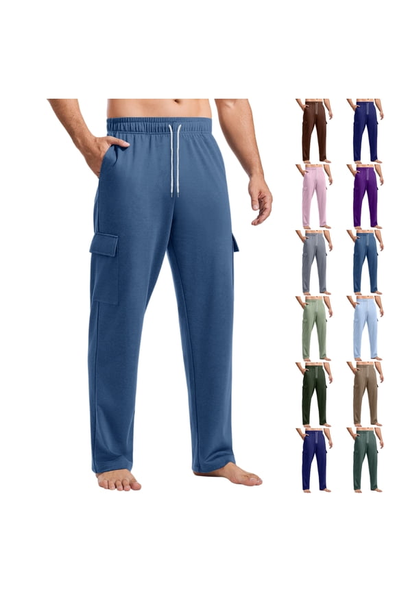 Men's Cargo Pants, Extreme Motion Fleece Lined Cargo Pants Pantalones Hunting Pants For Men Fleece Lined Men's Work Pants Relaxed Straight Rigby Jeans Men Pantalones Para Xxl Blue