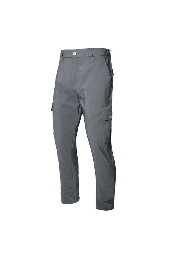 Men's Cargo Pants Fashion Buttons Pockets Tactical Cargo Trousers Outdoor Versatile Long Pant Hiking Mountains Outfits