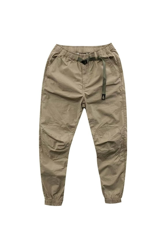 Men's Cargo Pants Indoor Convertible Cargo Pants Twill Star Boy Men's Work Construction Socks S Work for Men Young And Summer Wear Loose Leisure Sports Large Khaki M